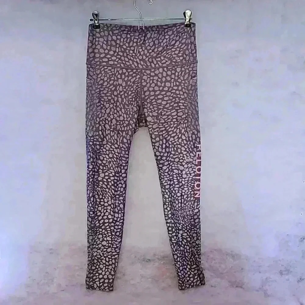 WITH Wear it to Heart Peloton Women's Ombre Leopard Print Leggings Size Large